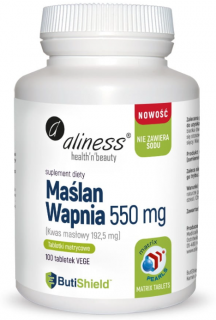 ALINESS Maślan Wapnia 550 mg  100 tabletek