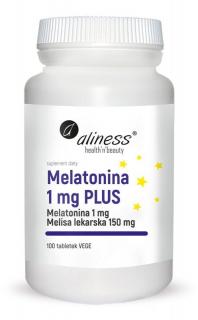ALINESS Melatonina 1 mg plus Melisa 100 tabletek