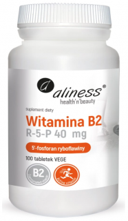 ALINESS Witamina B2 R-5-P ryboflawina 40 mg 100 tabletek