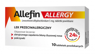Allefin Allergy 5 mg 10 tabletek powlekanych