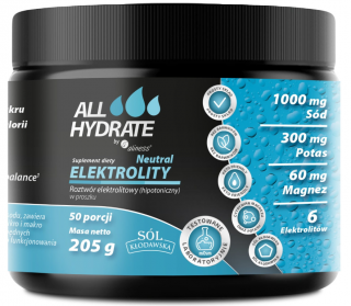 ALLhydrate Elektrolity Neutral 205 g 50 porcji