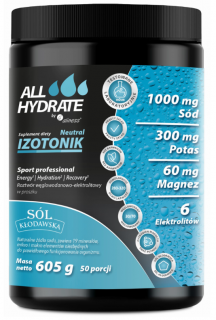 ALLhydrate Izotonik Neutral 605 g 50 porcji
