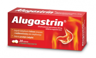 Alugastrin 340mg smak miętowy 20 tabletek do rozgryzania i żucia