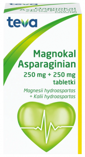 Asparaginian Magnokal 250 mg + 250 mg 50 tabletek