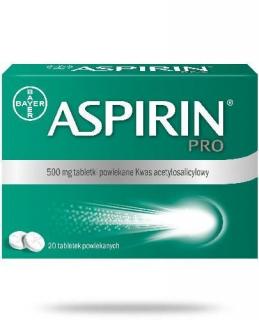 Aspirin Pro lek na ból i gorączkę działający szybciej  20 tabletek