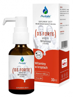 Avitale Witamina D3 Forte 4000 krople doustne 30 ml