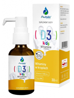 Avitale Witamina D3 Kids 400 krople doustne 30 ml