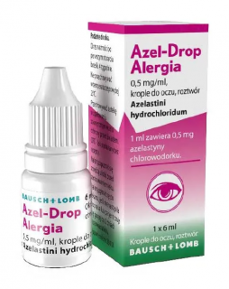 Azel-Drop Alergia 0,5 mg/ml krople do oczu roztwór 6 ml