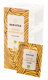 BARISTEA Ginger Lemongrass herbata ekologiczna 25 saszetek