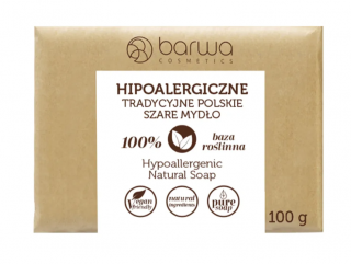 Barwa Hipoalergiczne tradycyjne polskie szare mydło 100 g