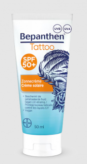 Bepanthen Tattoo krem ochronny dla skóry z tatuażami SPF 50+ 50 ml