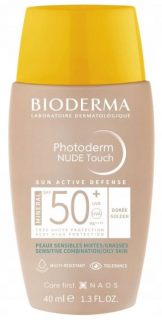 BIODERMA PHOTODERM Nude Touch podkład mineralny z efektem nude odcień ciemny SPF 50+ 40 ml