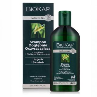 BIOKAP Bellezza BIO Szampon dogłębnie oczyszczający 200 ml EXP. 10/2024