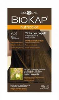 BIOKAP NUTRICOLOR 6.3 Farba do włosów kolor Złoty Blond 140 ml