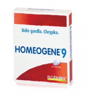 Boiron Homeogene 9 na ból gardła i chrypkę 60 tabletek