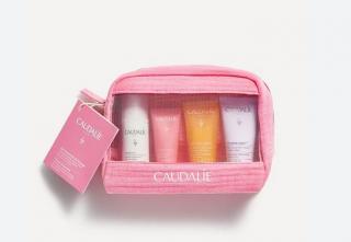 CAUDALIE Vinosource-Hydra zestaw podróżny: pianka 50ml + krem 15ml + żel pod prysznic 30ml + balsam do ciała 30ml