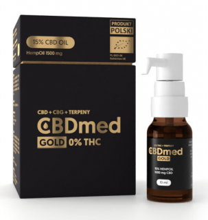 CBDmed GOLD 15% + Terpeny 10 ml