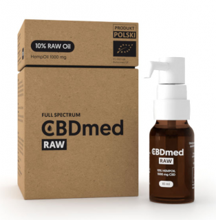 CBDmed RAW Hemp Oil olej konopny 10% 1000 mg 10 ml
