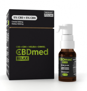 CBDmed Relax 10% CBD + CBN + chmiel + melisa krople 10 ml