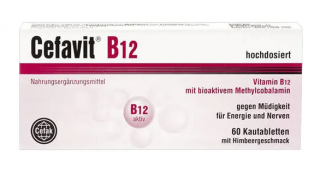 Cefavit B12 60 tabletek do rozgryzania i żucia