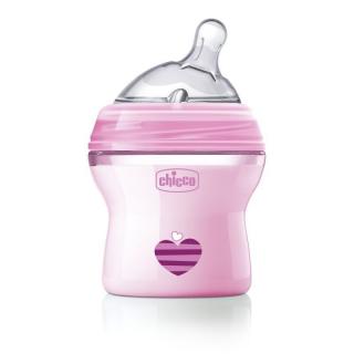 Chicco Butelka 0 m+ różowa  150 ml