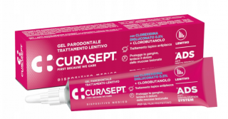 CURASEPT ADS 350 0,5% CHX chlorheksydyna + chlorobutanol  żel do stosowania w jamie ustnej  30 ml