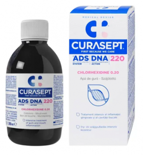 CURASEPT ADS-DNA 220 płyn do płukania z chlorheksydyną 0,2% 200 ml