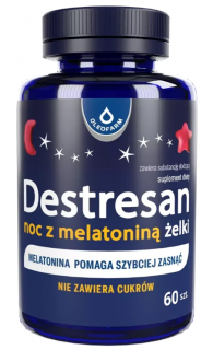 Destresan Noc z Melatoniną żelki o smaku wiśniowym 60 sztuk