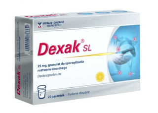 Dexak SL 25 mg Dexketoprofenum 20 saszetek