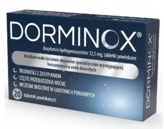 Dorminox 12,5 mg 20 tabletek