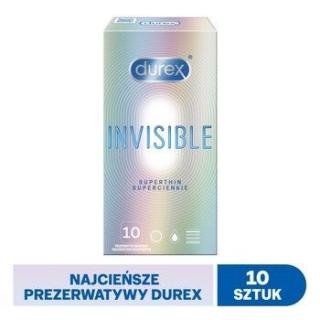 Durex Invisible prezerwatywy super cienkie 10 sztuk