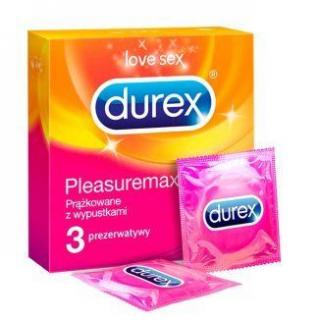 DUREX PleasureMax prezerwatywy  3 sztuki