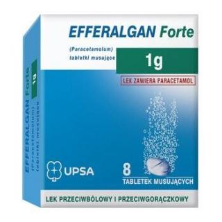 Efferalgan Forte 1 g  8 tabletek