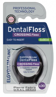 Elgydium Clinic DentalFloss nić dentystyczna do aparatów ortodontycznych i implantów 1 sztuka