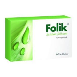 Folik 0,4 mg 60 tabletek