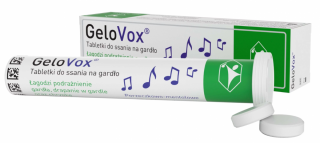 GeloVox tabletki do ssania o smaku porzeczkowo-mentolowym 10 sztuk
