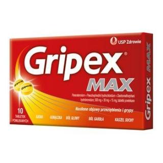 Gripex Max  10 tabletek