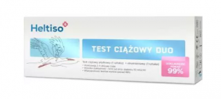 Heltiso Duo test ciążowy 1 x test strumieniowy + 1 x test płytkowy
