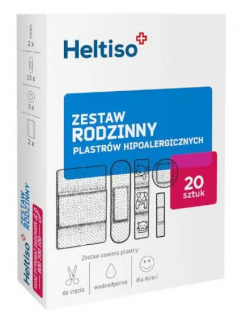 HELTISO plastry hipoalergiczne zestaw rodzinny 20 sztuk