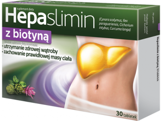 HEPASLIMIN z biotyną 30 tabletek