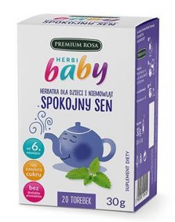Herbi Baby Herbatka dla dzieci i niemowląt po 6 miesiącu życia Spokojny Sen 20 saszetek