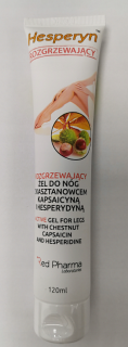 Hesperyn rozgrzewający żel do nóg z kasztanowcem, kapsaicyną i hesperydyną 120 ml