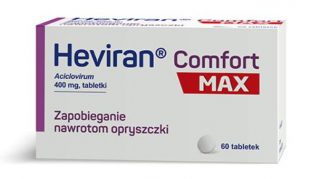 Heviran Comfort Max 400mg na opryszczkę 60 tabletek