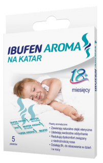 Ibufen Aroma na katar plastry aromatyczne po 18 miesiącu życia 5 sztuk