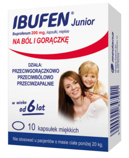 Ibufen Junior 200 mg  10 kaps