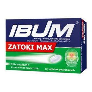 Ibum Zatoki Max  12 tabletek