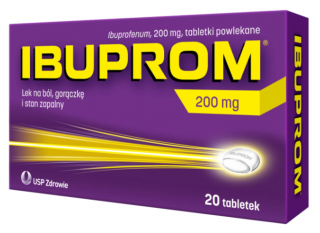 Ibuprom 200 mg 20 tabletek