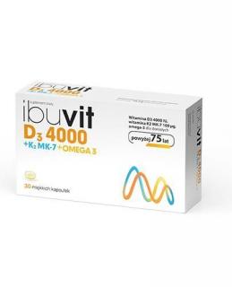 Ibuvit D3 4000 + K2 MK-7 + Omega 3 30 kapsułek