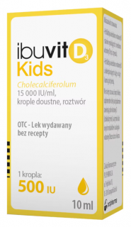 Ibuvit D3 Kids 15000IU/ml krople z witaminą D3 10 ml