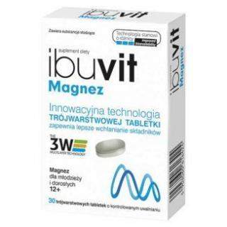 Ibuvit Magnez o kontrolowanym uwalnianiu 30 tabletek